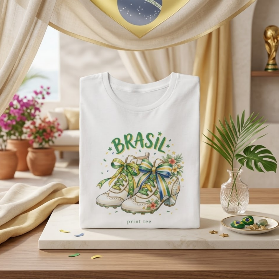 Nome do produto: T-shirt Brasil Vintage Blossom