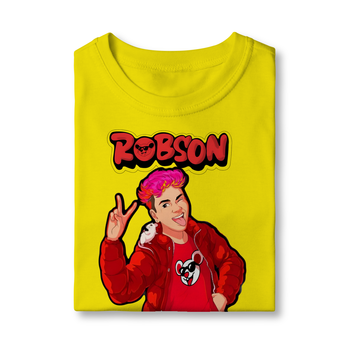Nome do produto: Camiseta infantil Grupo dos Rosa- Robson 
