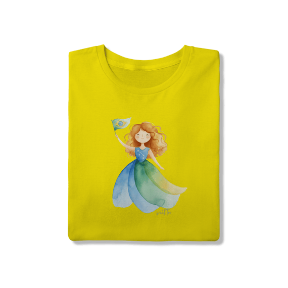 T-shirt Bela Brasil: Aquarela Encantada