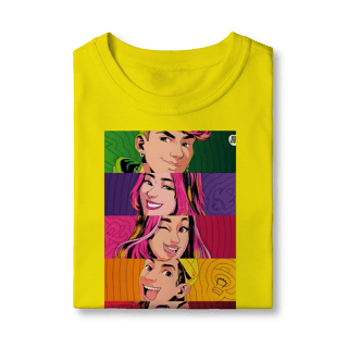 Nome do produto Camiseta Infantil  Pop Art dos Rosas