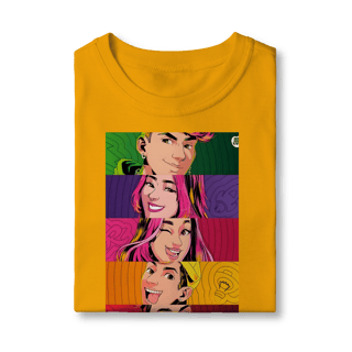 Nome do produto Camiseta Infantil  Pop Art dos Rosas