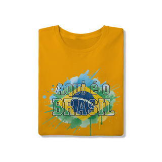 Nome do produto Camiseta Brasil Aquarela: Edição Soft Gold