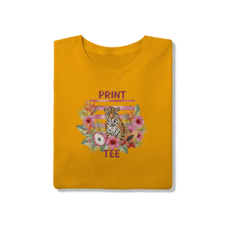 Nome do produto T-shirt  Onça Tropical – Edição Flora Brasileira
