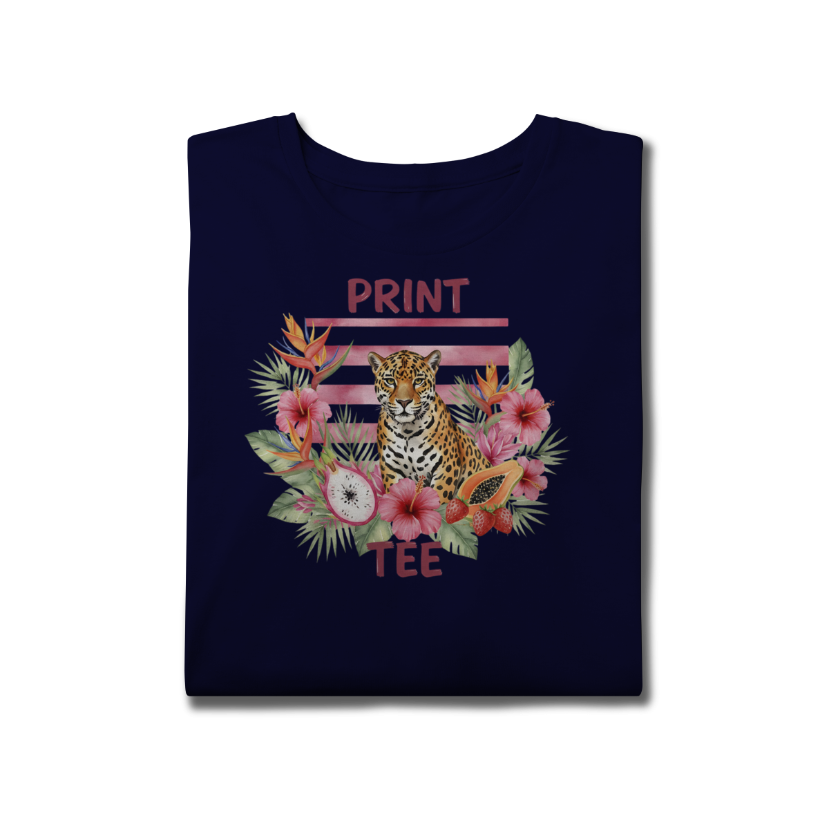 Nome do produto: Camiseta Plus Size Onça Tropical – Edição Flora Brasileira