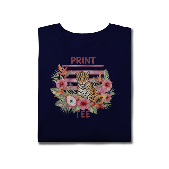 Camiseta Plus Size Onça Tropical – Edição Flora Brasileira