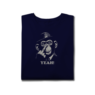 Nome do produto Camiseta plus size Chimpanzé Fedora