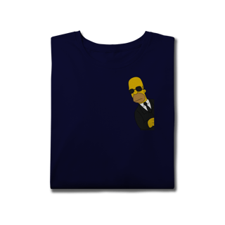 Nome do produto Camiseta plus size Homer homens de preto.