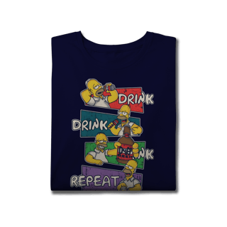Nome do produto Camiseta Plus size Homer drink repeat