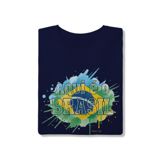 Nome do produto Camiseta Brasil Aquarela: Edição Soft Gold
