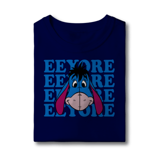 Nome do produto Camiseta Bisonho Eeyore - Humor Clássico Pooh em Azul Vibrante