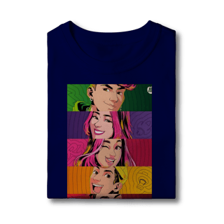 Nome do produto Camiseta Infantil  Pop Art dos Rosas