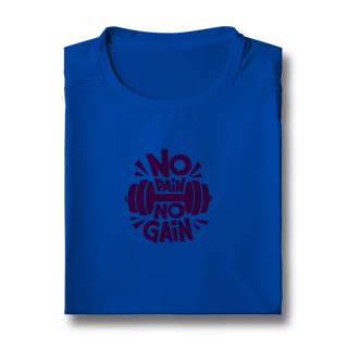 Nome do produto Camiseta dry UV Unissex No pain No gain