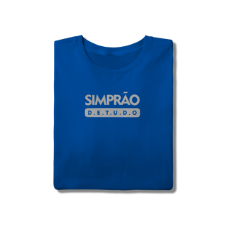 Nome do produto Camiseta Simprão D.E. T.U.D.O. - Essencial & Sem Complicações