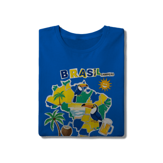 Nome do produto T-Shirt Brasil Aquarela: Edição Campeão