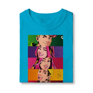 Nome do produto Camiseta Infantil  Pop Art dos Rosas