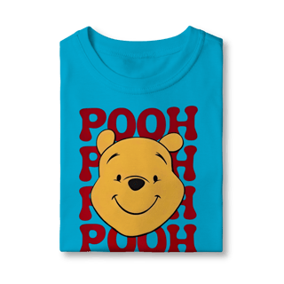 Nome do produto Camiseta Pooh Sorridente: O Ursinho Favorito do Bosque dos Cem Acres