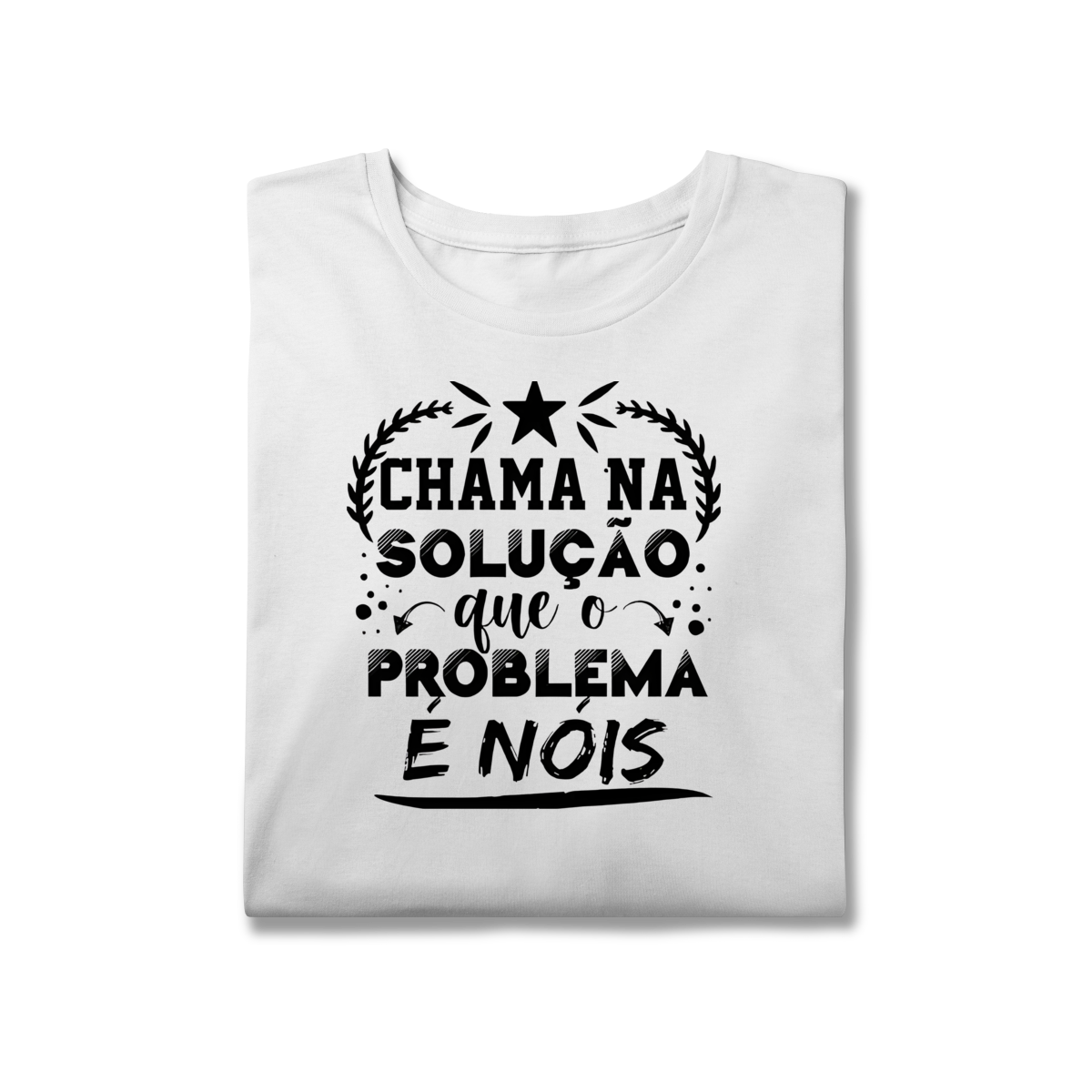 Nome do produto: Camiseta plus size Solução & Problema