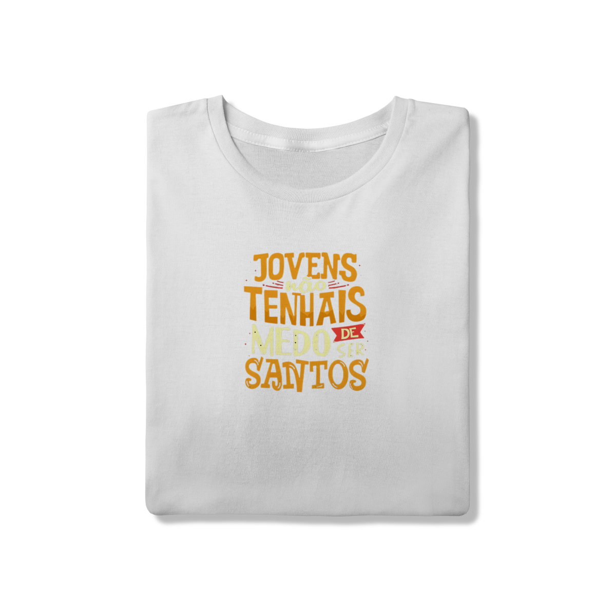 Nome do produto: Camiseta Jovem e Santo