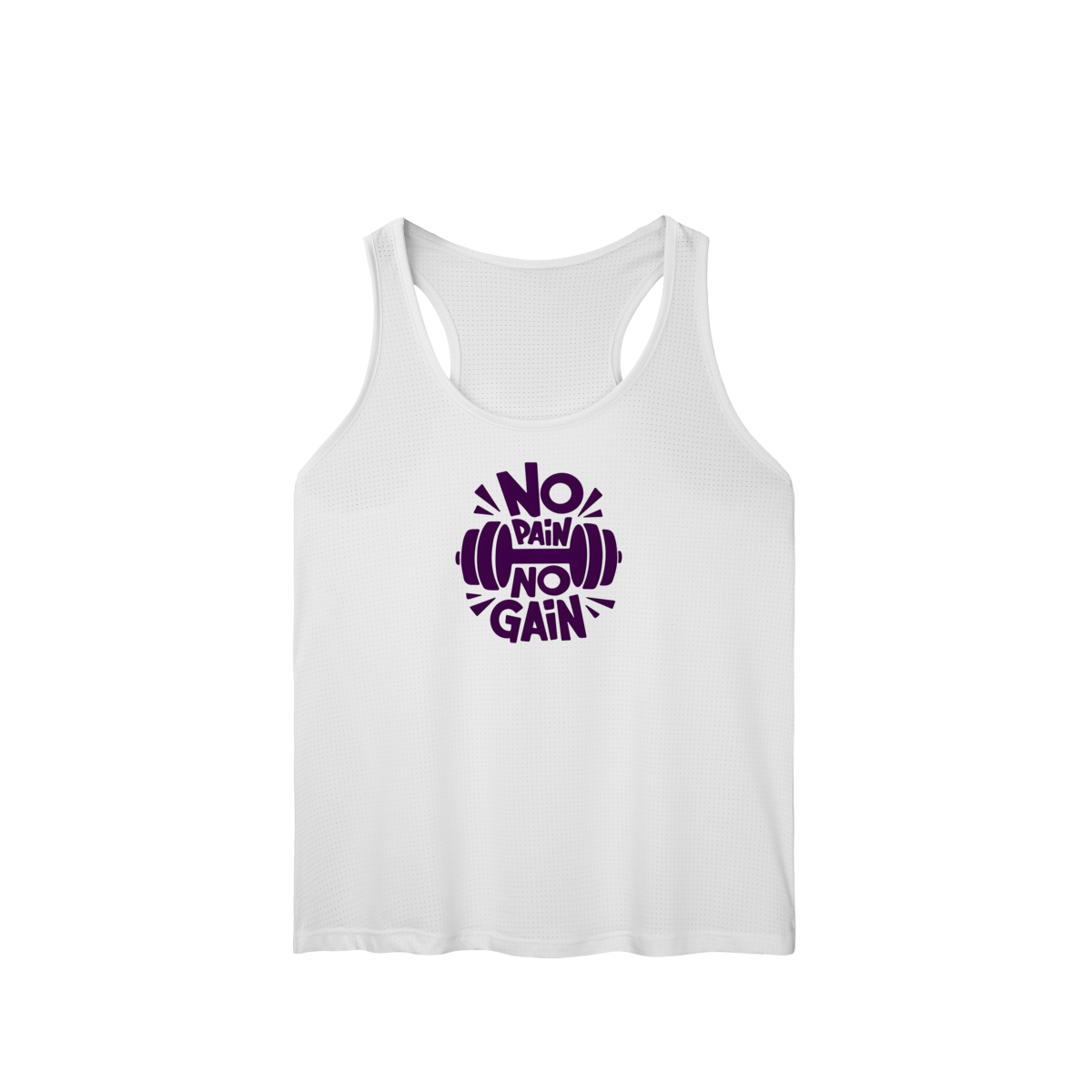 Nome do produto: Regata feminina dry UV No pain No gain\