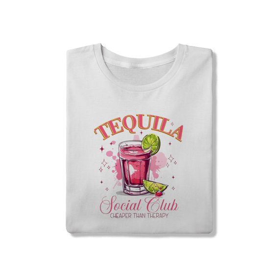 T-shirt Tequila Social Club: Cheaper Than Therapy