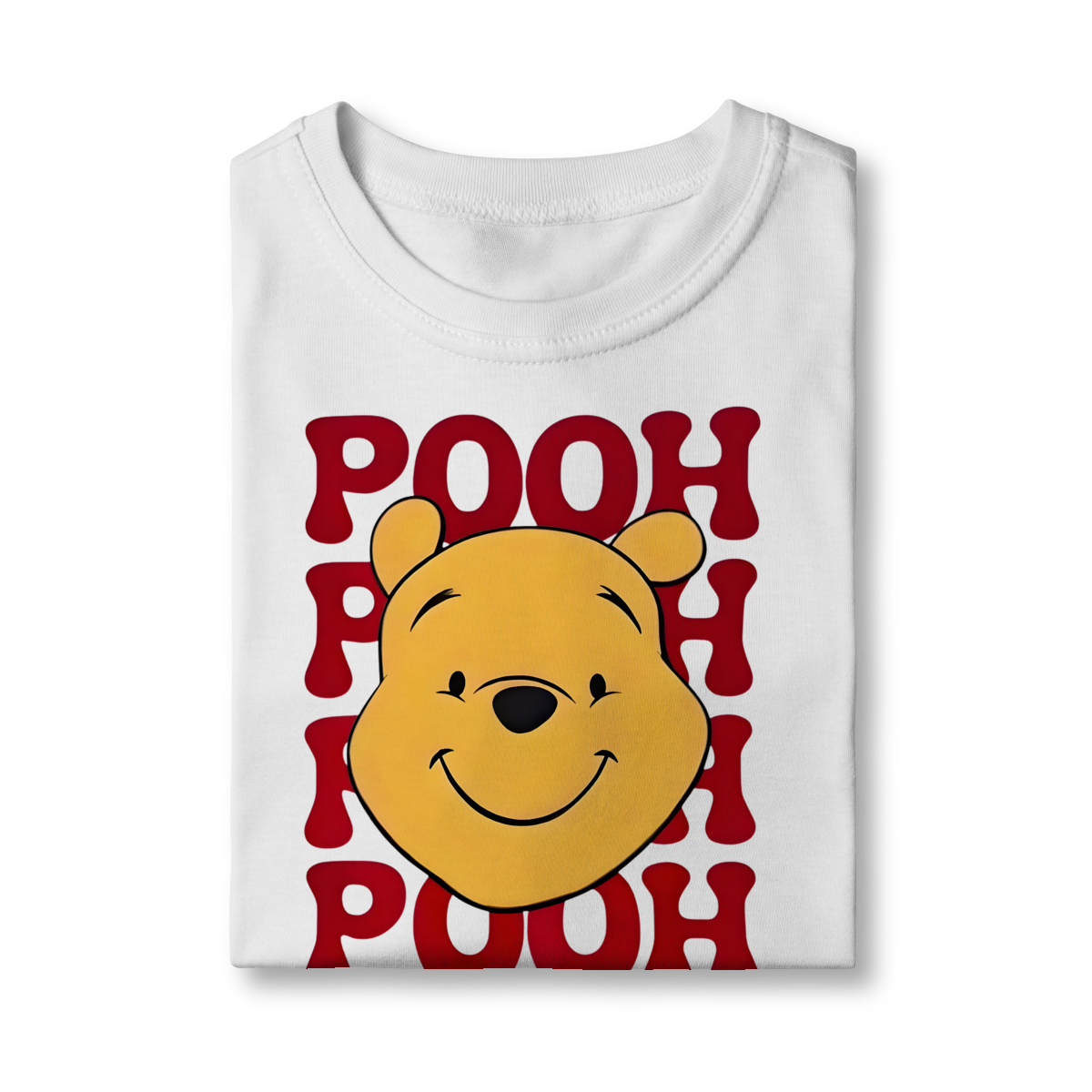 Nome do produto: Camiseta Pooh Sorridente: O Ursinho Favorito do Bosque dos Cem Acres