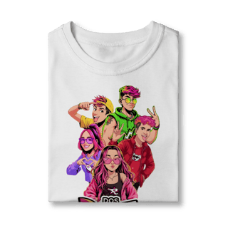 Camiseta infantil dos Rosas Vibe Squad: Neon Generation