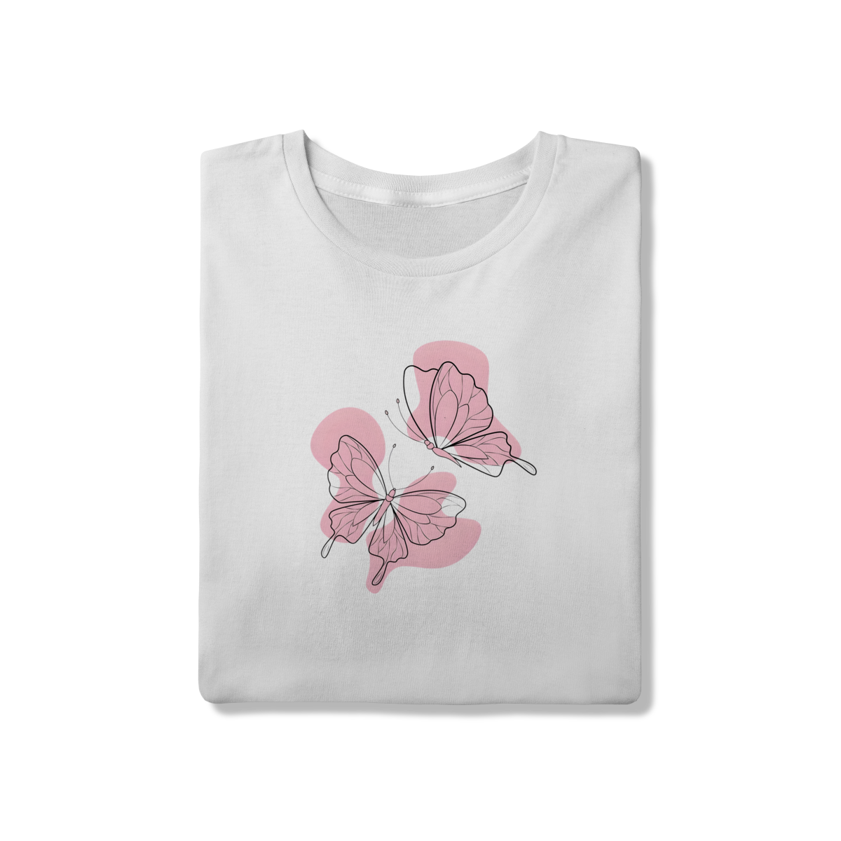 Nome do produto: T-Shirt Butterfly Outline