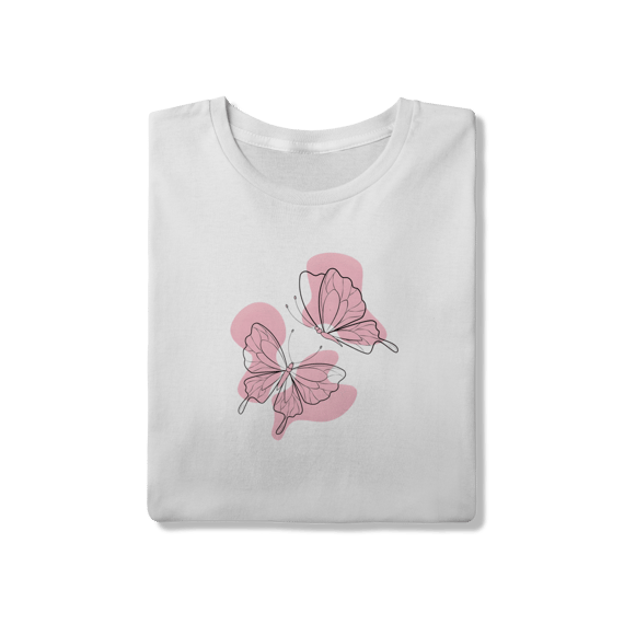 T-Shirt Butterfly Outline