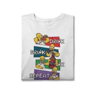 Nome do produto Camiseta Plus size Homer drink repeat