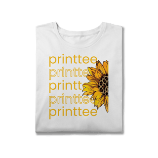 Nome do produto Camiseta plus size Girassol  Print tee