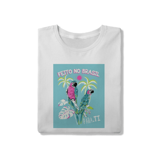Nome do produto T-shirt Araras Tropical Pink