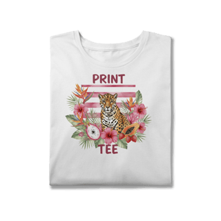 Nome do produto Camiseta Plus Size Onça Tropical – Edição Flora Brasileira