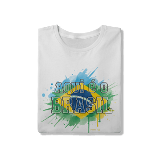 Nome do produto Camiseta Brasil Aquarela: Edição Soft Gold