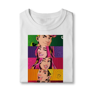 Nome do produto Camiseta Infantil  Pop Art dos Rosas