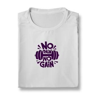 Nome do produto Camiseta dry UV Unissex No pain No gain
