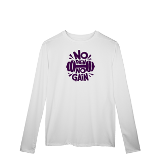 Camisa Manga longa dry UV Unissex No pain No gain