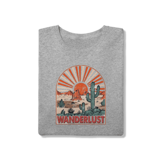 Nome do produto Camiseta Wanderlust Vintage Desert Sunset 