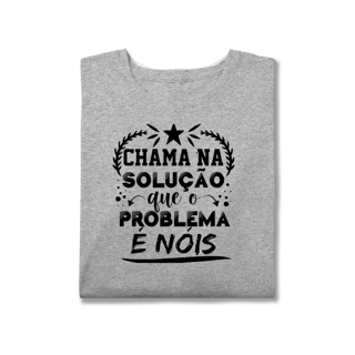 Nome do produto Camiseta plus size Solução & Problema