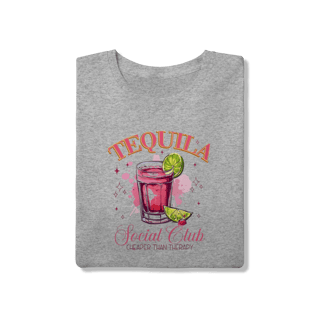 Nome do produto T-shirt Tequila Social Club: Cheaper Than Therapy