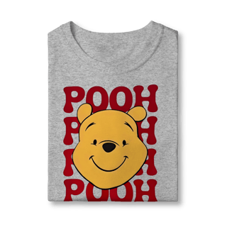 Nome do produto Camiseta Pooh Sorridente: O Ursinho Favorito do Bosque dos Cem Acres