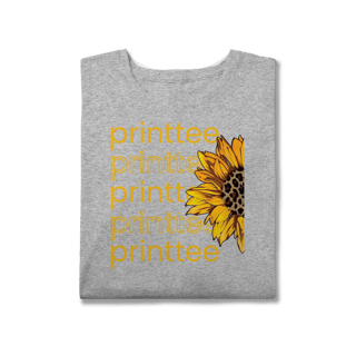 Nome do produto Camiseta plus size Girassol  Print tee