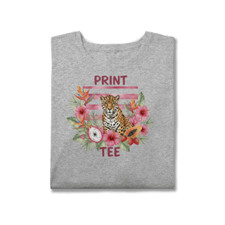 Nome do produto Camiseta Plus Size Onça Tropical – Edição Flora Brasileira