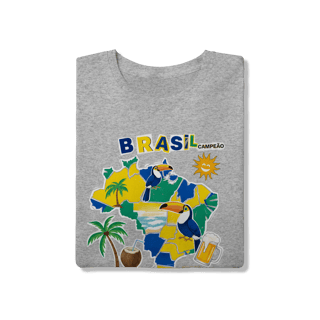 Nome do produto T-Shirt Brasil Aquarela: Edição Campeão