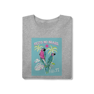 Nome do produto T-shirt Araras Tropical Pink