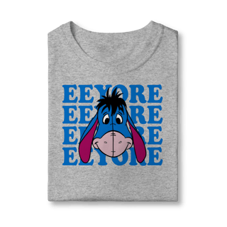 Nome do produto Camiseta Bisonho Eeyore - Humor Clássico Pooh em Azul Vibrante