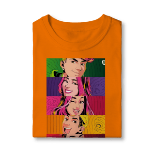 Nome do produto Camiseta Infantil  Pop Art dos Rosas