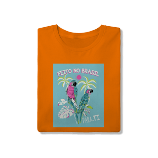 Nome do produto T-shirt Araras Tropical Pink