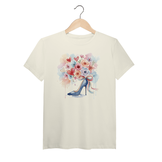 Camiseta pima  Pisando em Flores