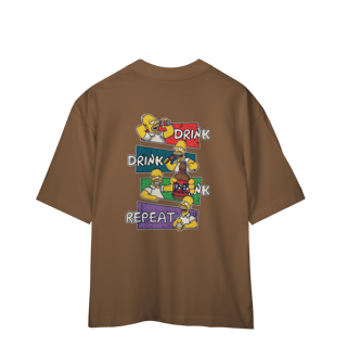 Nome do produto Camiseta oversized Homer repeat drink