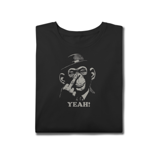 Camiseta plus size Chimpanzé Fedora